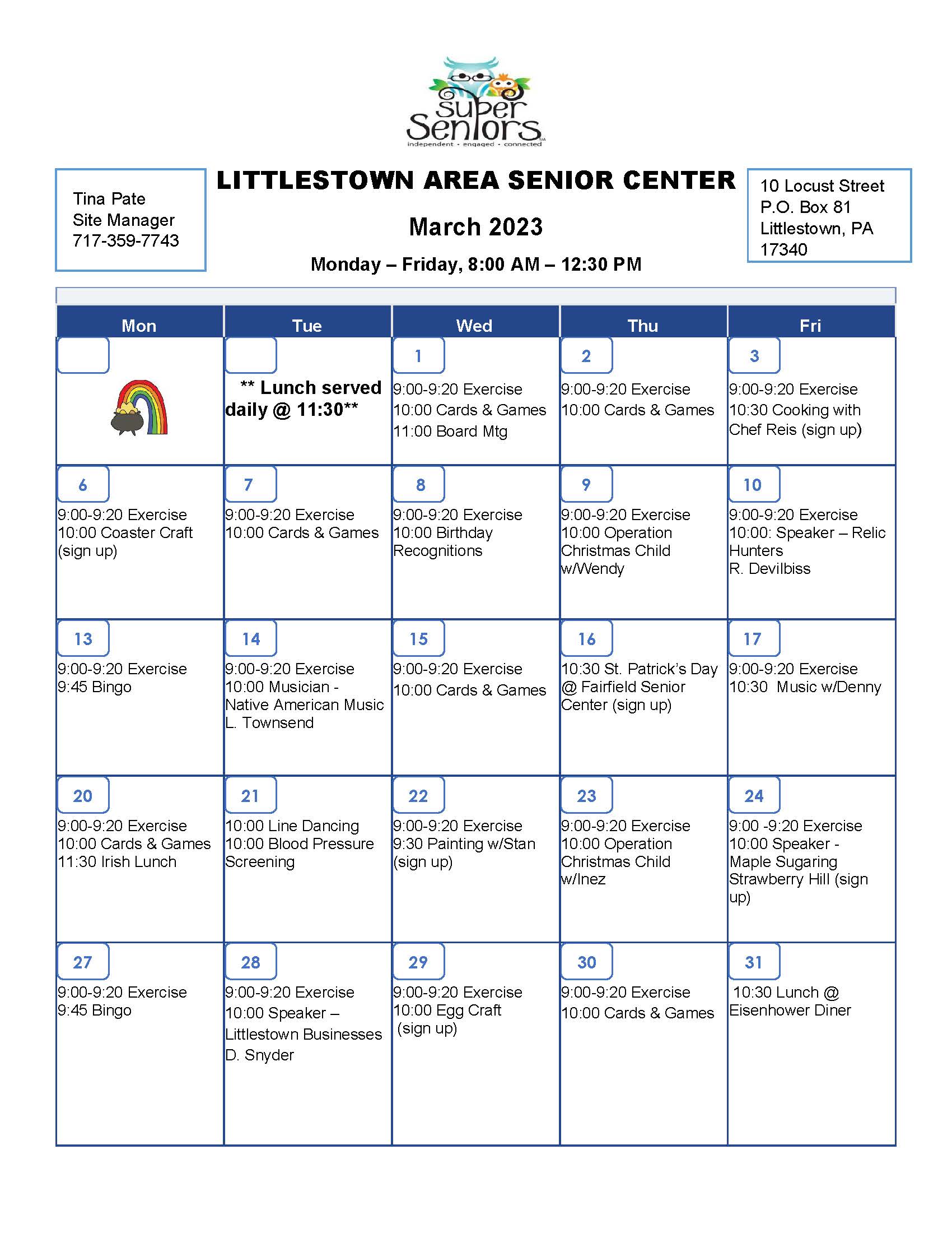 Activity Calendar
